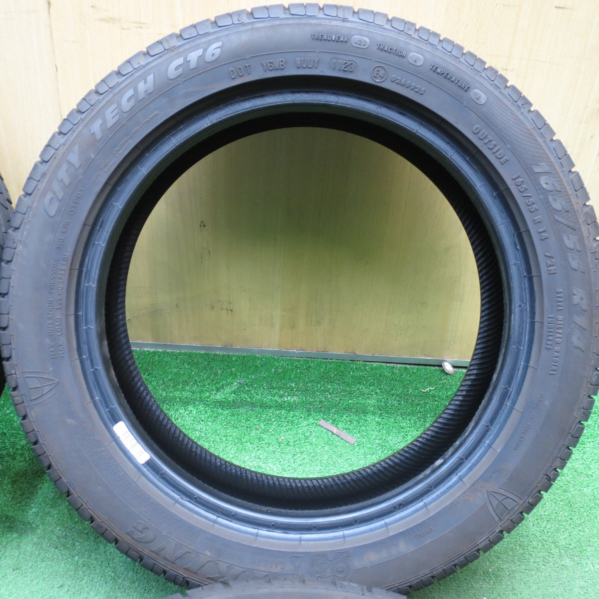 バリ溝!23年!9.5分★165/55R14 バイキング CITY TECH CT6 タイヤ 14インチ ワゴンR ゼスト ライフ アルト パレット 等★5041601KKノタ