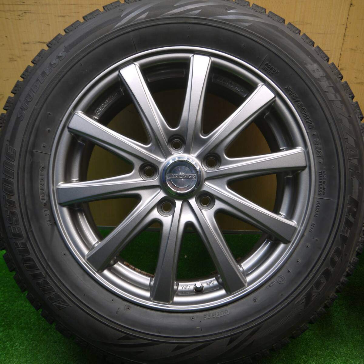 キレイ★スタッドレス 215/60R16 EUROMAGIC BLEST JP ブリヂストン REVO GZ ユーロマジック PCD114.3/5H★4101102Hス