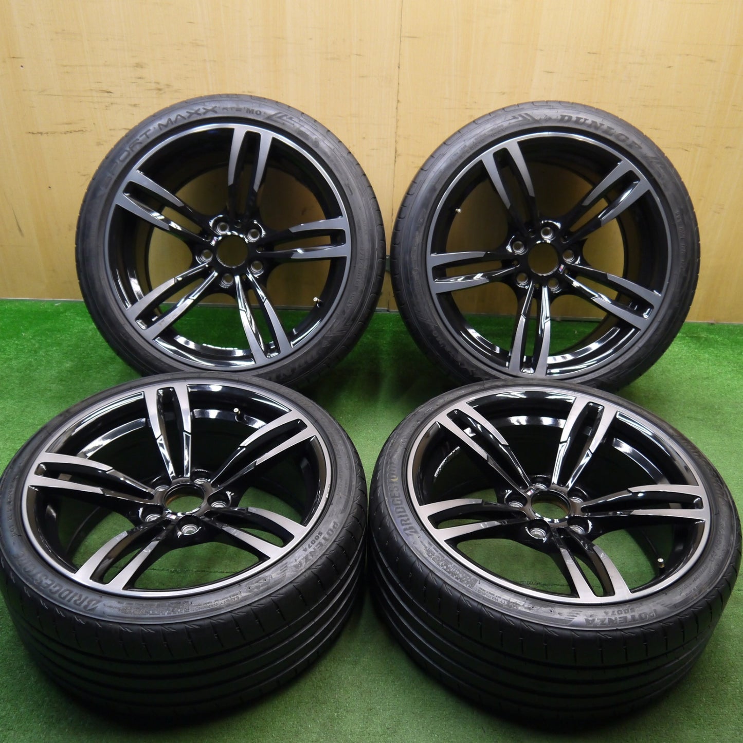 バリ溝!22年!9.5分★BMW M2 M3 M4 F80 F82 純正 245/35R19 275/35R19 ブリヂストン ポテンザ S007A ダンロップ スポーツマックス RT2 MO PCD120/5H★5050204Hノ