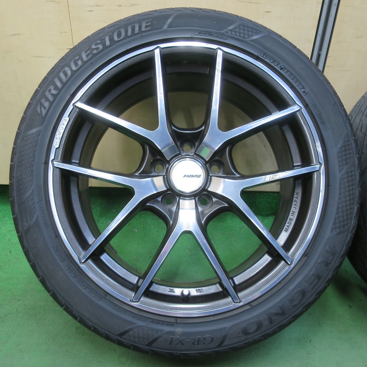 4本価格★RAYS HOMURA A5S 235/45R18 ブリヂストン レグノ GR-XI レイズ ホムラ 18インチ PCD114.3/5H★5050814イノ