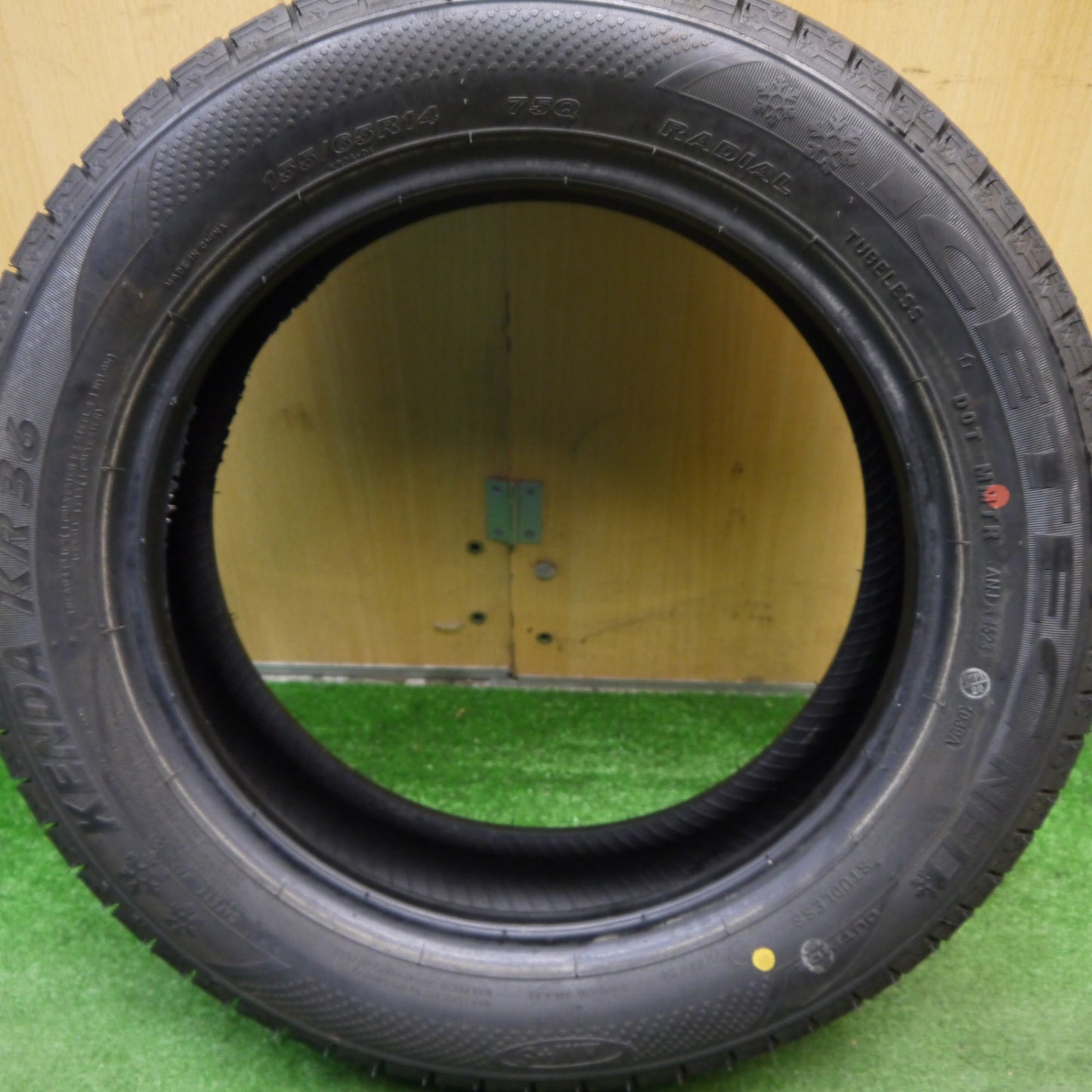 バリ溝!23年!9.5分!1本★スタッドレス 155/65R14 ケンダ KR36 アイステック ネオ タイヤ 14インチ タント ワゴンR N-BOX ラパン スペーシア 等★5060907Hスタ
