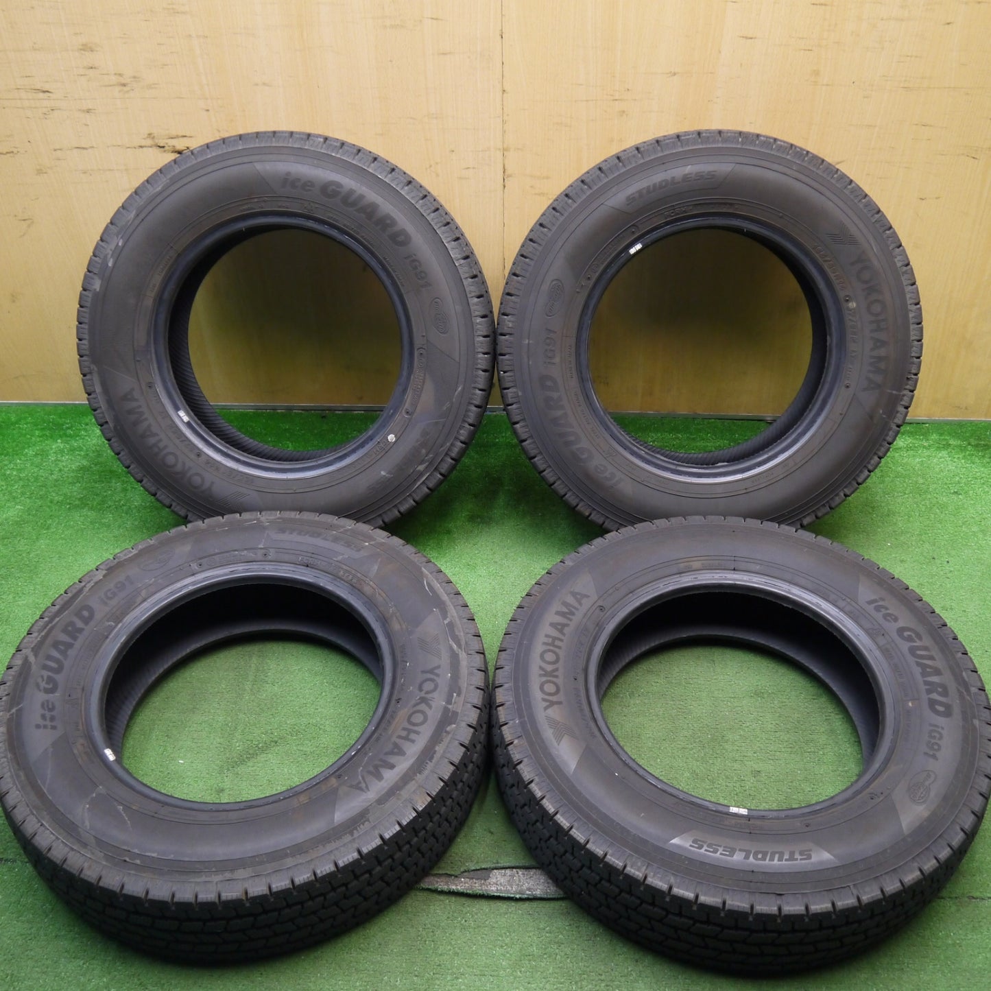 バリ溝!23年!9.5分以上★スタッドレス 165/80R14 97/95N ヨコハマ アイスガード iG91 タイヤ 14インチ ADバン バネット タウンエース サクシード 等★5052003Hスタ