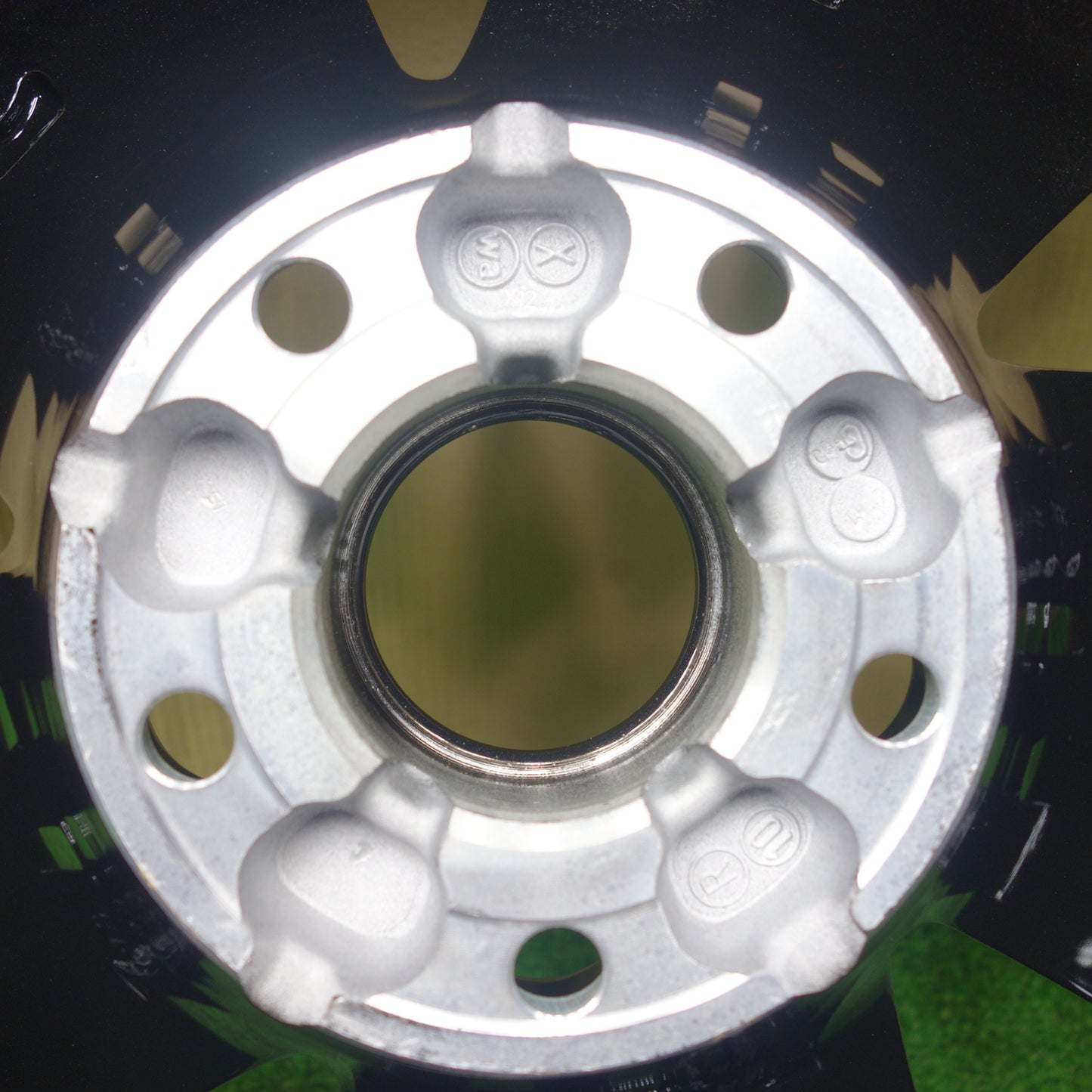 新車外し!2本★プジョー 3008 5008 純正 ホイール 18インチ 18×7.5J PEUGEOT PCD108/5H ブラック★6010803KTホ