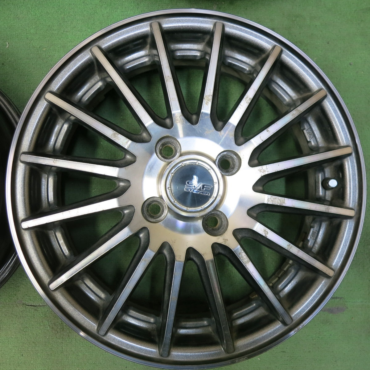 4本価格★S/F STEINER SFX ENKEI シュタイナー エンケイ 15インチ ホイール 15×4.5J PCD100/4H★5051309SYホ