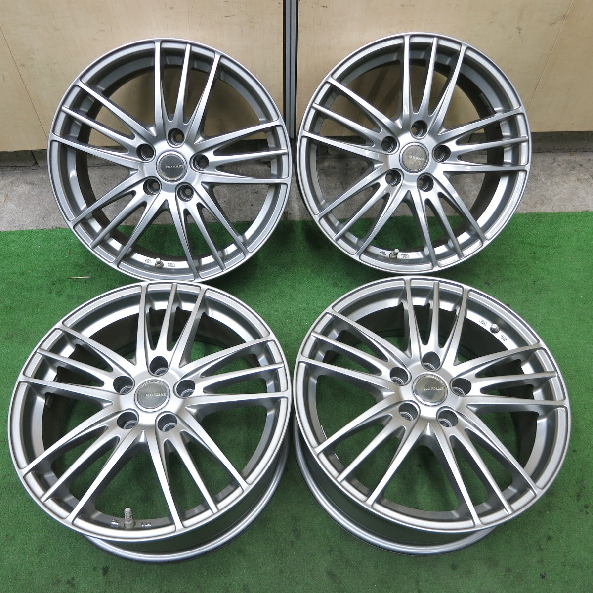 キレイ!センサー付★ECO FORME ブリヂストン製 17インチ ホイール エコフォルム 17×7J PCD114.3/5H★5091302ナホ