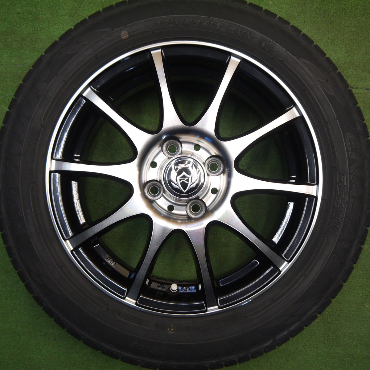 バリ溝!キレイ!9分★175/65R15 ダンロップ エナセーブ EC204 RiZLEY ライツレー 15インチ PCD100/4H★6040313Hノ