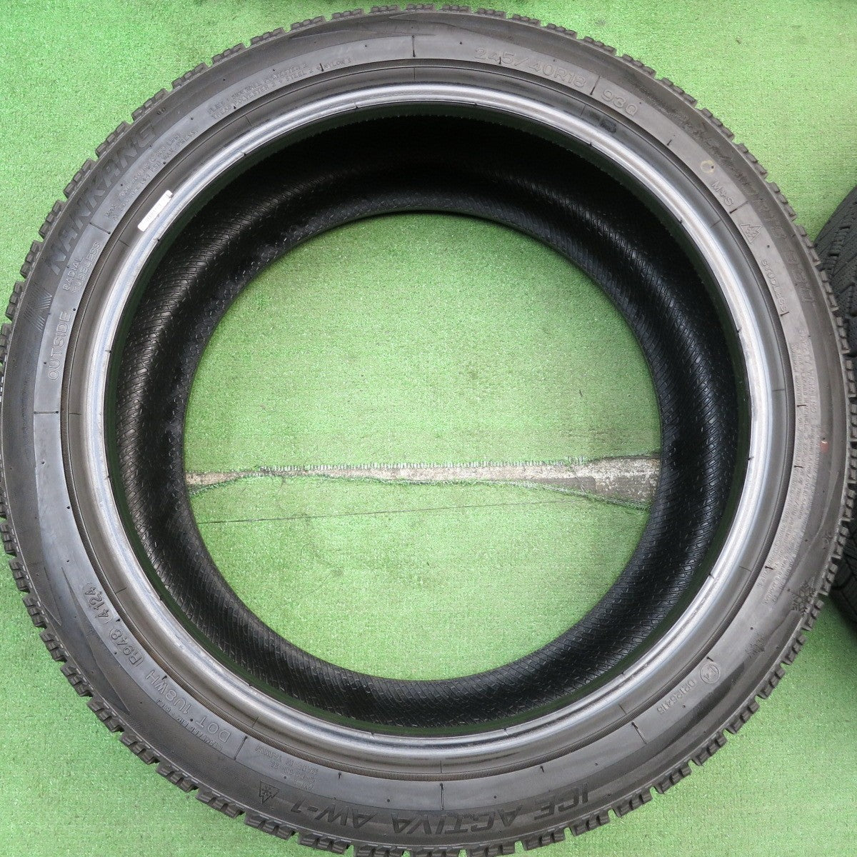 バリ溝!24年!9.5分★スタッドレス 245/40R18 ナンカン アイスアクティバ AW-1 タイヤ 18インチ レクサス GS GR カローラ スカイライン GTR 等★5060702HAスタ