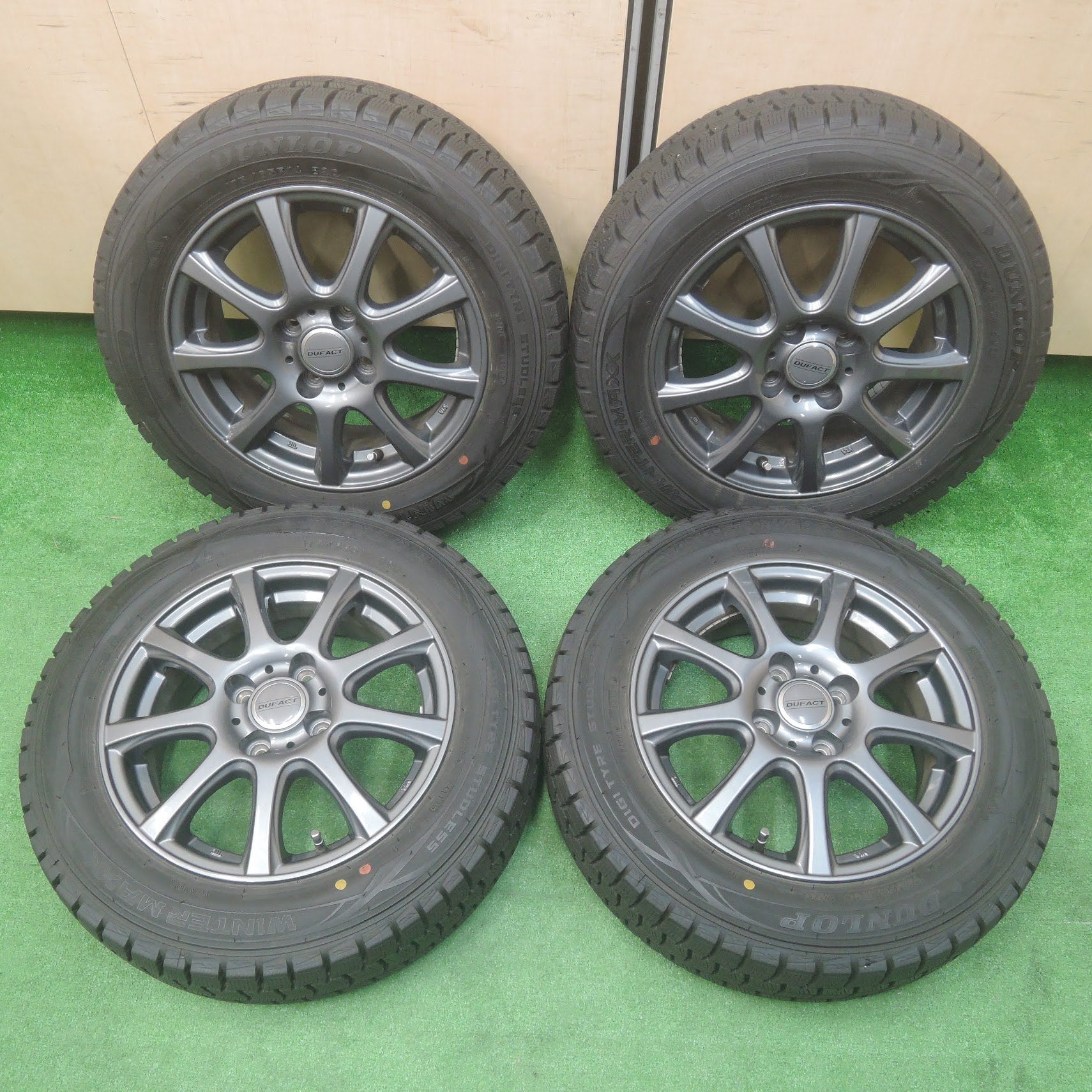 送料無料] バリ溝！19年！キレイ！9.5分☆スタッドレス 175/65R14 