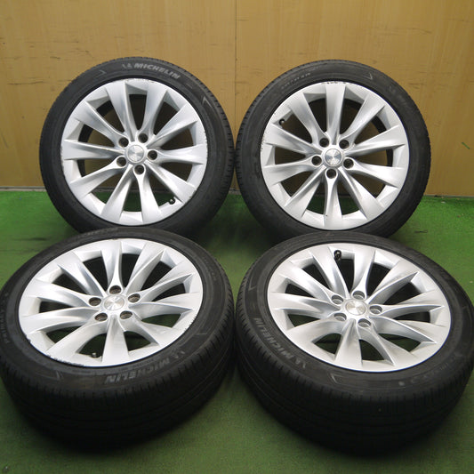 *送料無料*バリ溝!21年!8.5分★テスラ モデルS 純正 245/45R19 ミシュラン プライマシー3 19インチ PCD120/5H★3122011Hノ