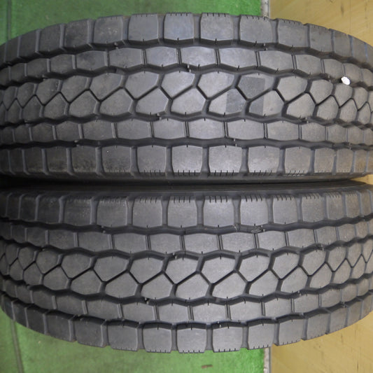 *送料無料* バリ溝!22年!9分★トラック タイヤ 245/70R19.5 136/134J ブリヂストン エコピア M801Ⅱ ミックス 19.5インチ★4022917KKスタ