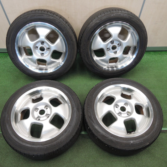 *送料無料* バリ溝!9分★195/55R16 ファルケン ジークス ZE914 FTK 社外 アルミ 16インチ PCD100/4H★4030602TNノ