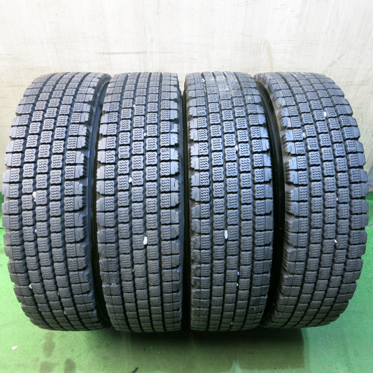*送料無料* バリ溝!22年!9分★トラック タイヤ 225/80R17.5 123/122L スタッドレス ブリヂストン W910 17.5インチ★4020204クスタ