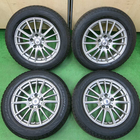 *送料無料*超バリ溝!21年!ほぼ10分★スタッドレス 205/60R16 アイスフロンテージ GMach 16インチ PCD114.3/5H★3122907イス