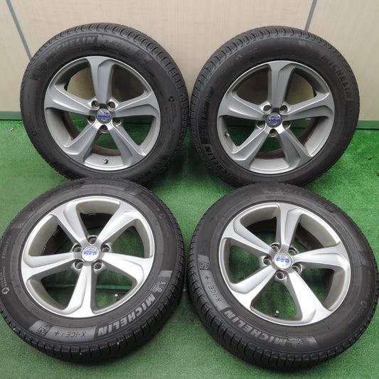 *送料無料*バリ溝!9分★ボルボ V40 純正 235/55R17 スタッドレス ミシュラン X-ICE3+ 17インチ PCD108/5H★4011318HAス