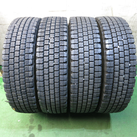 *送料無料* バリ溝!22年!9分★トラック タイヤ 225/80R17.5 123/122L スタッドレス ブリヂストン W910 17.5インチ★4020901クスタ