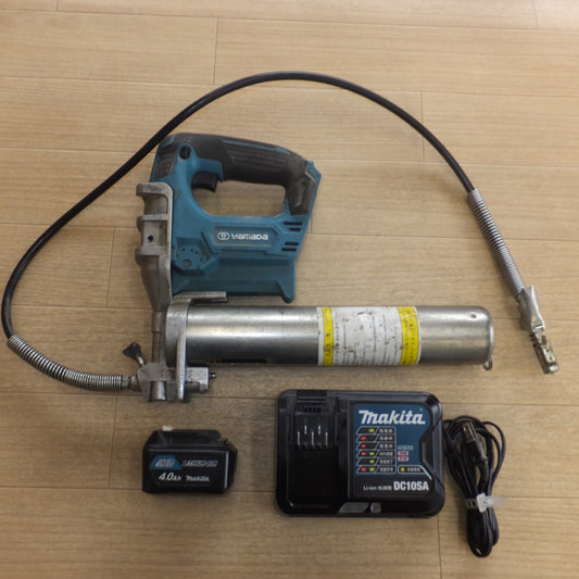 [送料無料] ★ヤマダ yamada バッテリー式グリースガン EG-400BII　マキタ makita バッテリ BL1040B　充電器 DC10SA　セット★