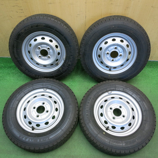 ほぼ未使用◎スタッドレス 145R12 8PR トーヨー デルベックス 934 スチール ホイール 12インチ PCD100/4H◎6073003HAス