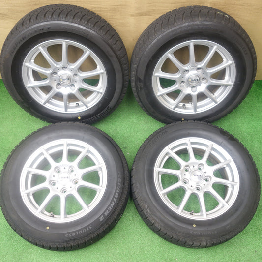 バリ溝！24年！9.5分★スタッドレス 195/65R15 ブリヂストン アイスパートナー2 smart MANARAY SPORT スマート マナレイ 15インチ PCD114.3/5H★6011901KTス