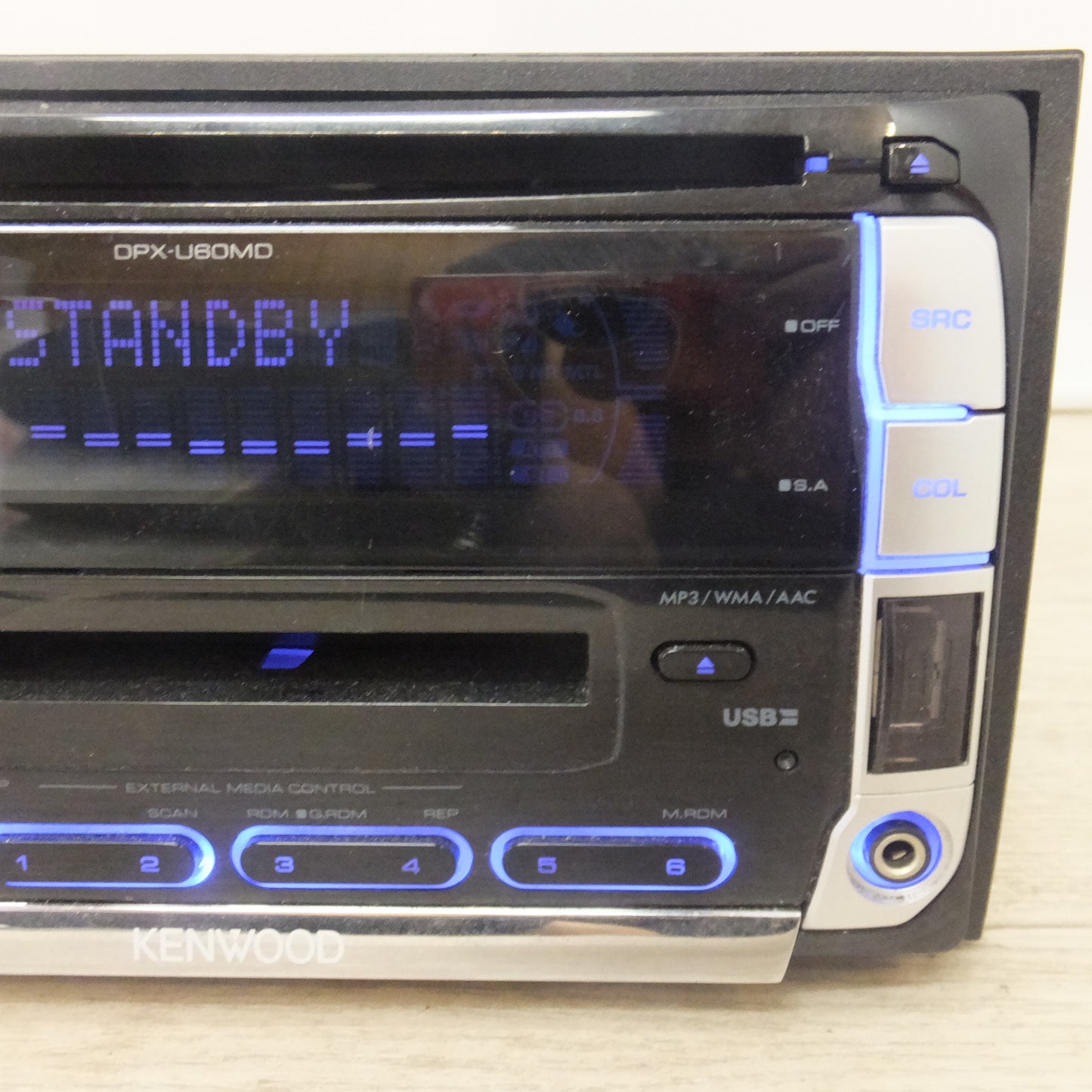 [送料無料] ★ケンウッド KENWOOD カーオーディオ 2DINコンポ CD MD USBレシーバー DPX-U60MD(39)★