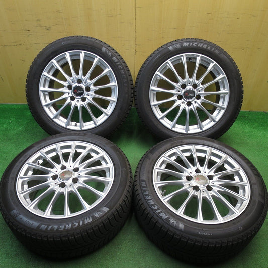 バリ溝！キレイ！8.5分★アウディ 等 R Sports EUROTECH 225/50R17 スタッドレス ミシュラン X-ICE3+ ユーロテック 17インチ PCD112/5H★5030709Hス