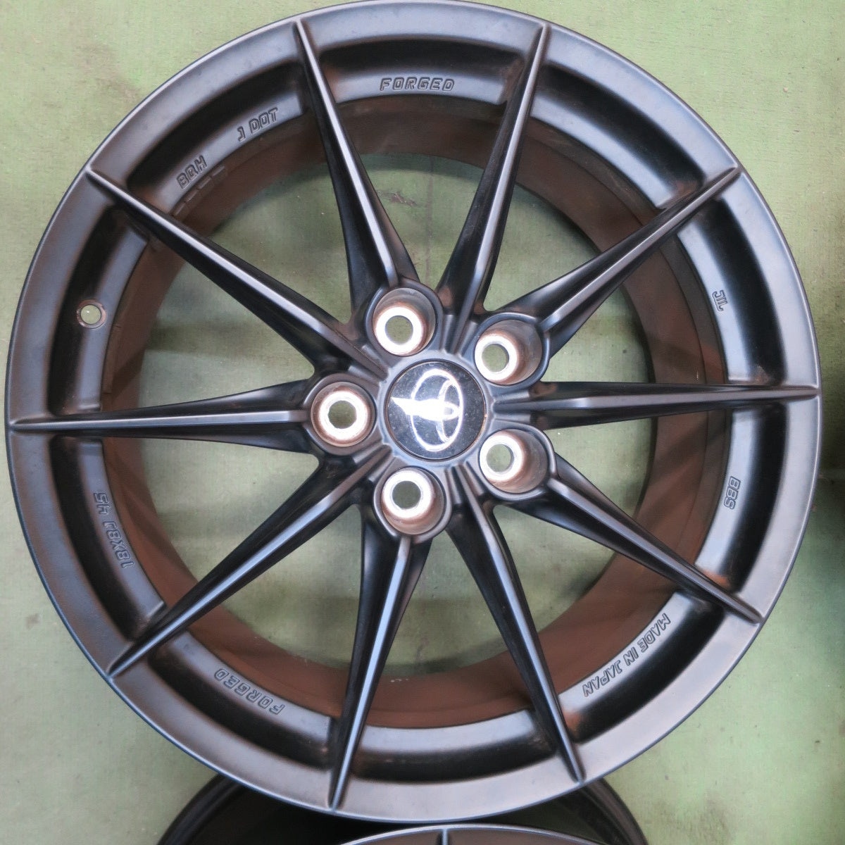 4本価格◎トヨタ GR ヤリス RZ ハイパフォーマンス ファースト エディション 純正 鍛造 BBS ホイール 18インチ 18×8J PCD114.3/5H◎6100201NGホ