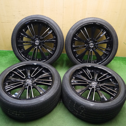バリ溝！23年！キレイ！9.5分★Kranze Vorteil 245/40R20 ダンロップ VEURO VE304 クレンツェ ヴォルテイル 20インチ PCD114.3/5H★5070205Hノ