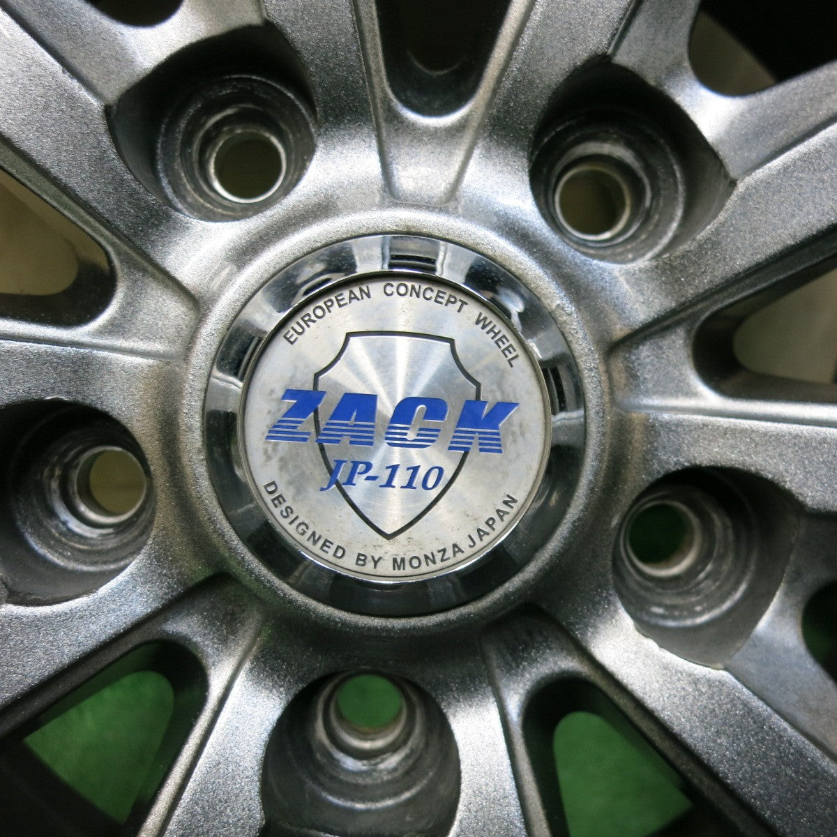 [送料無料] バリ溝！23年！キレイ！ほぼ10分★スタッドレス 195/65R15 ダンロップ ウインターマックス WM02 ZACK JP-110 MONZA 15インチ ザック PCD114.3/5H★4120404SYス