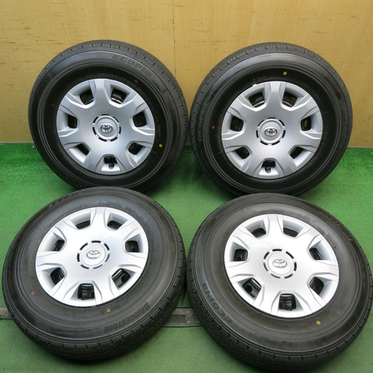 新車外し！26年◎トヨタ 200系 ハイエース 純正 スチール 195/80R15 107/105S ブリヂストン エコピア RD613 15インチ PCD139.7/6H◎6081415HAノ