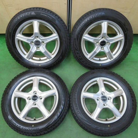 バリ溝！21年！9分★スタッドレス 175/65R15 ブリヂストン ブリザック VRX2 BALMINUM バルミナ PCD100/4H★4110906イス