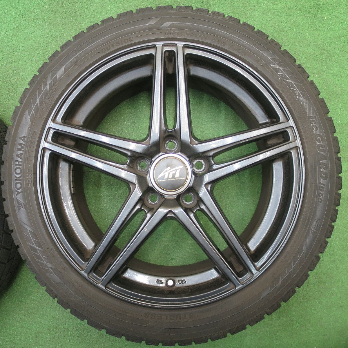 4本価格★ベンツ 等 AFT ZINC 225/45R17 スタッドレス ヨコハマ アイスガード iG60 17インチ ザンク PCD112/5H★6013003NJス