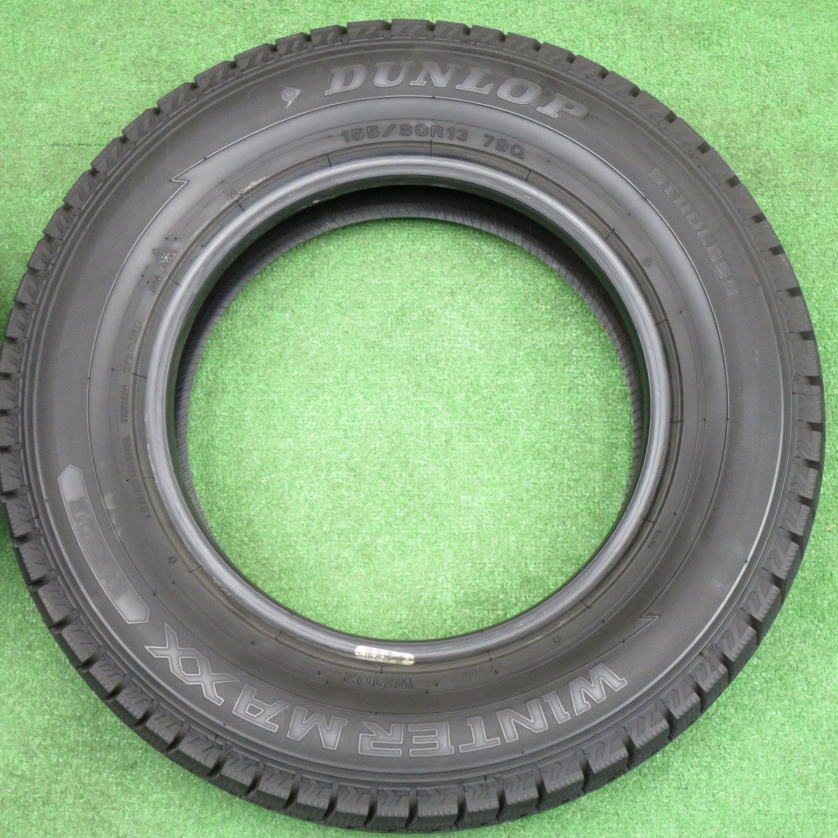 バリ溝！9.5分以上★スタッドレス 155/80R13 ダンロップ ウインターマックス WM02 タイヤ 13インチ パッソ ヴィッツ 等★6030906NKスタ