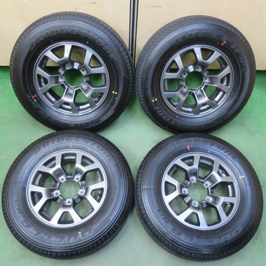 新車外し！25年★スズキ JB74Ｗ ジムニー シエラ 純正 195/80R15 ブリヂストン デューラー H/L 852 15インチ PCD139.7/5H★6052505イノ