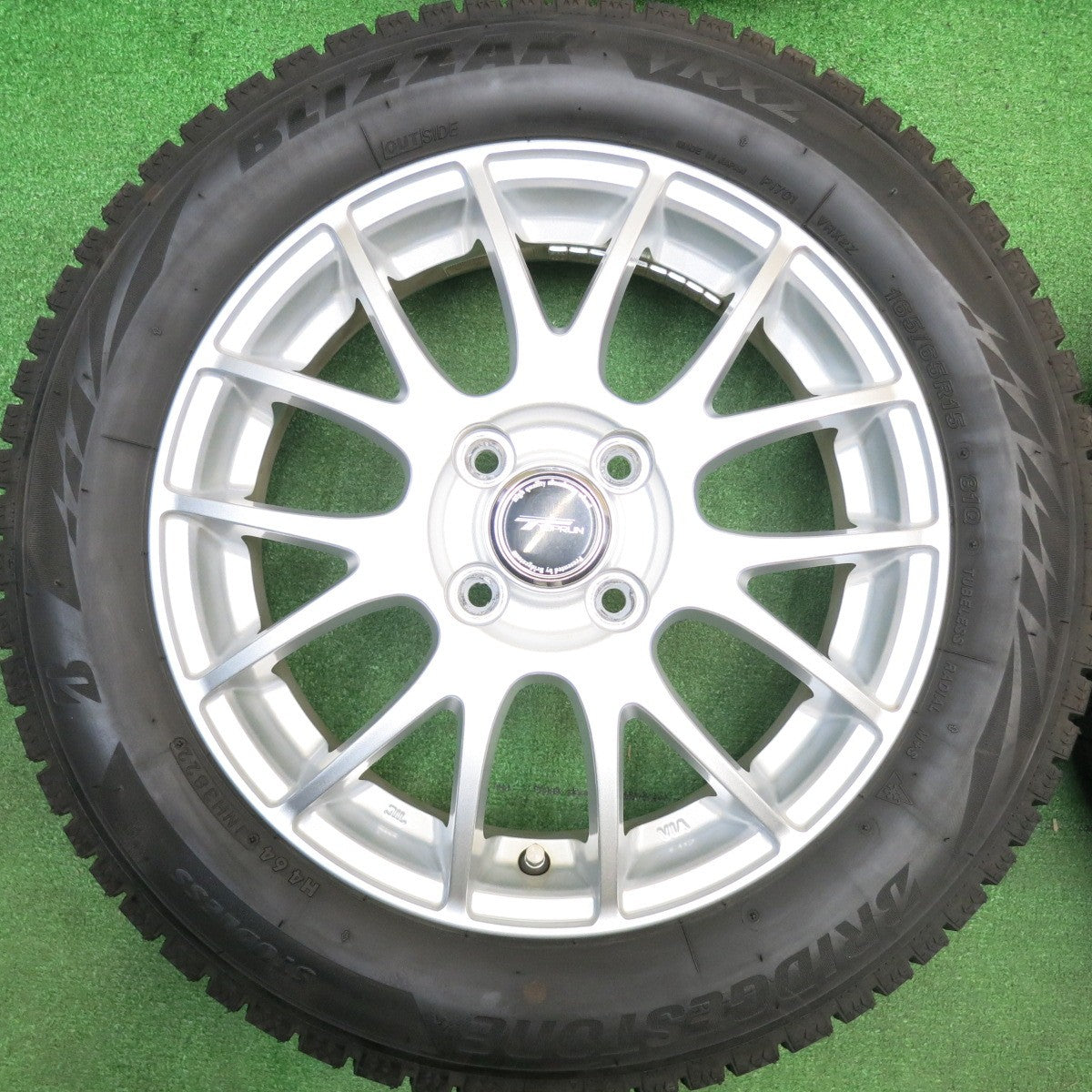 バリ溝！22年！8.5分★スタッドレス 165/65R15 ブリヂストン ブリザック VRX2 TOPRUN トップラン 15インチ タフト ソリオ 等 PCD100/4H★5120608HAス
