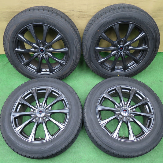バリ溝！22年！キレイ！9.5分★スタッドレス 225/60R18 ダンロップ ウインターマックス SJ8 SJ8+ AIRNOVA エアノヴァ 18インチ PCD114.3/5H★6030802NKス