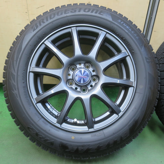 バリ溝！24年！キレイ！9.5分◎シエンタ 等 185/65R15 スタッドレス ブリヂストン ブリザック VRX2 VELVA CHARGE ヴェルヴァ 15インチ PCD100/5H◎6100702イス
