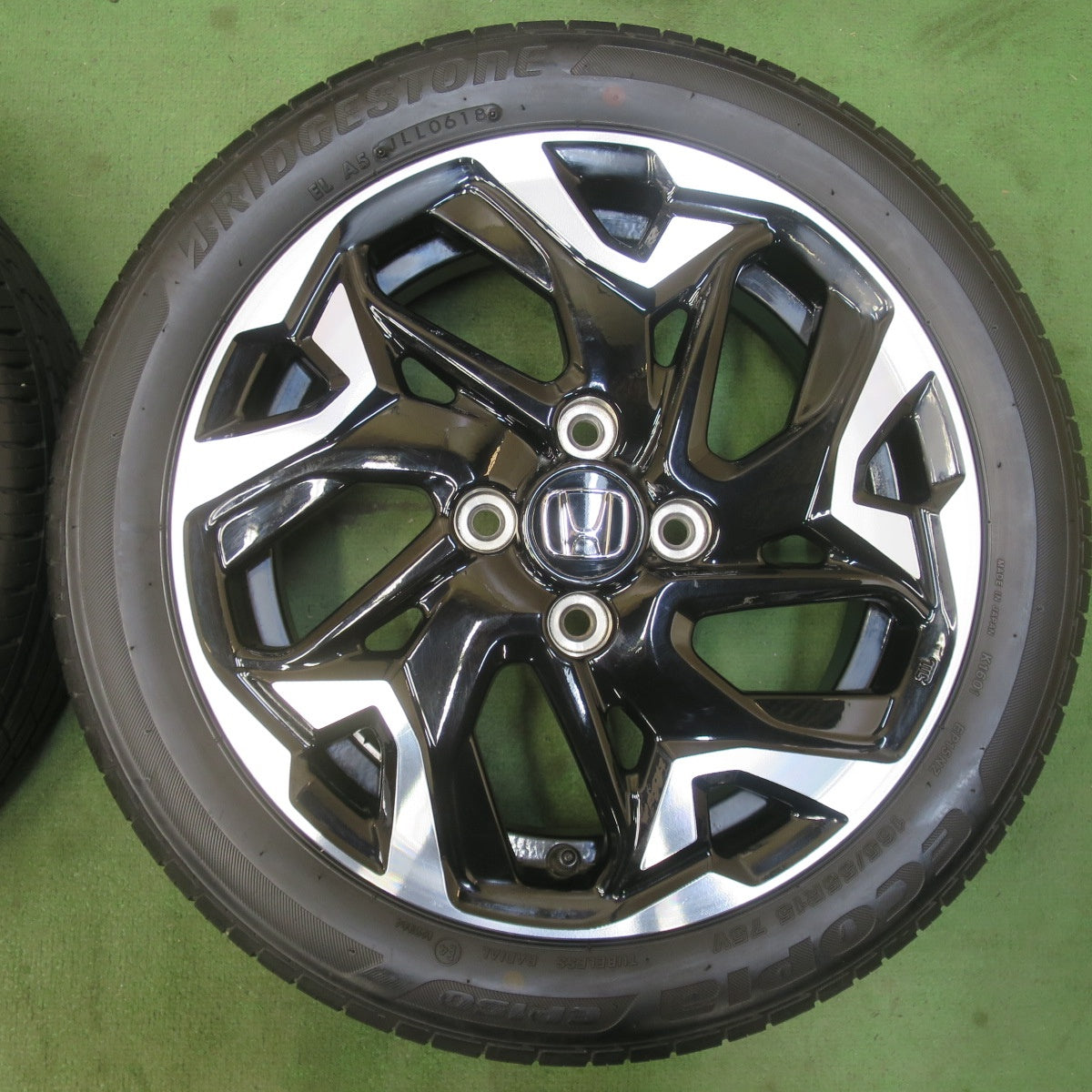 4本価格★ホンダ N-BOX カスタム 純正 165/55R15 ブリヂストン エコピア EP150 15インチ PCD100/4H★6031112イノ