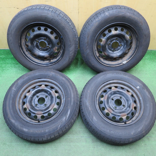 バリ溝！25年！8.5分★185/70R14 グリンランダー COLO HO2 スチール ホイール 14インチ PCD100/4H★6032410NJノ