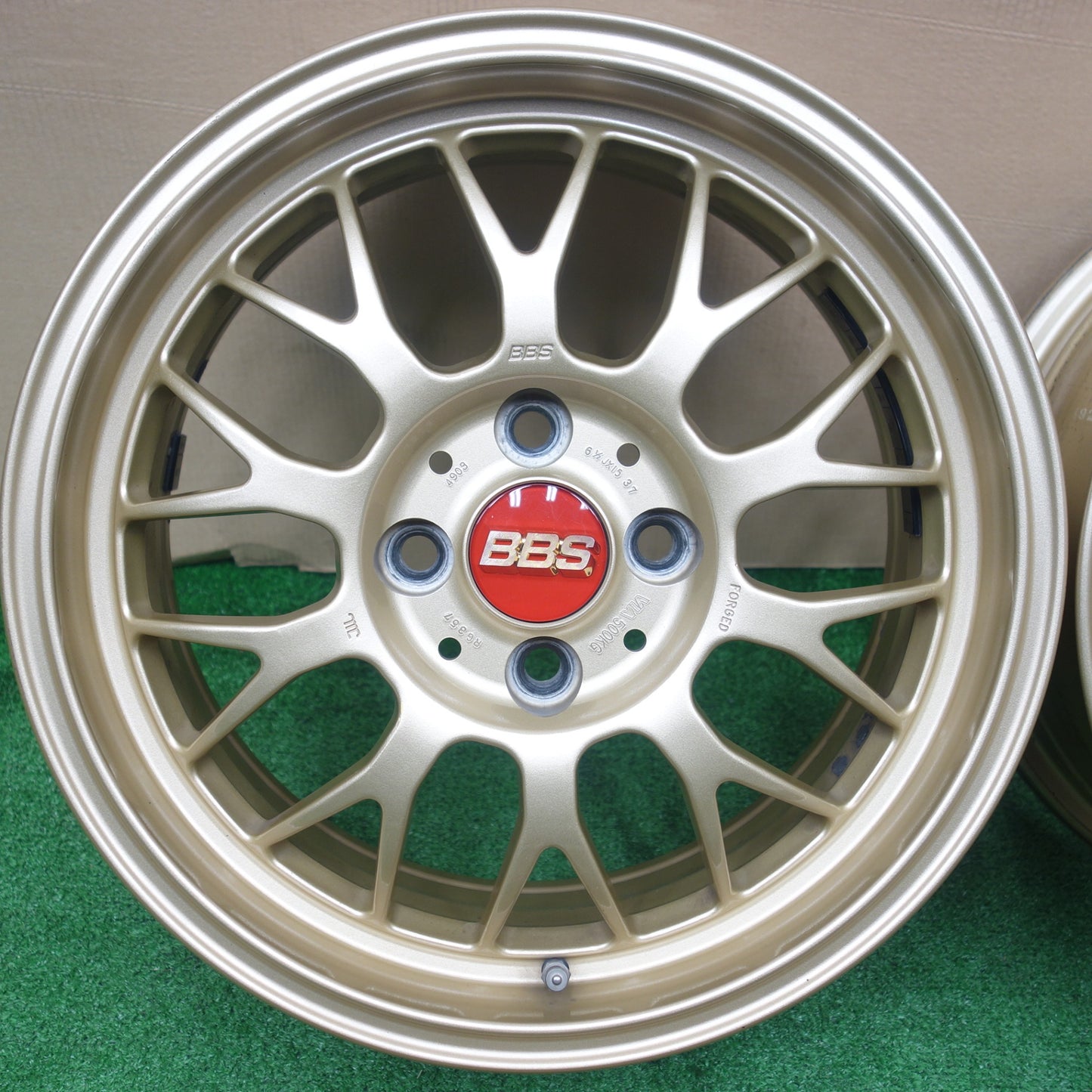 キレイ★BBS RG357 鍛造 15インチ ホイール 15×6.5J PCD100/4H★6010905KTホ