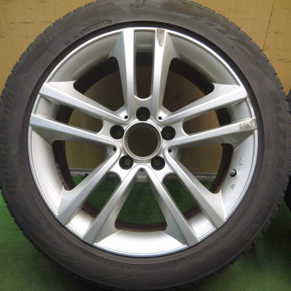 4本価格★アウディ 等 ユーロフォルシュ 225/50R17 スタッドレス ブリヂストン ブリザック VRX2 PCD112/5H★4073001Hス