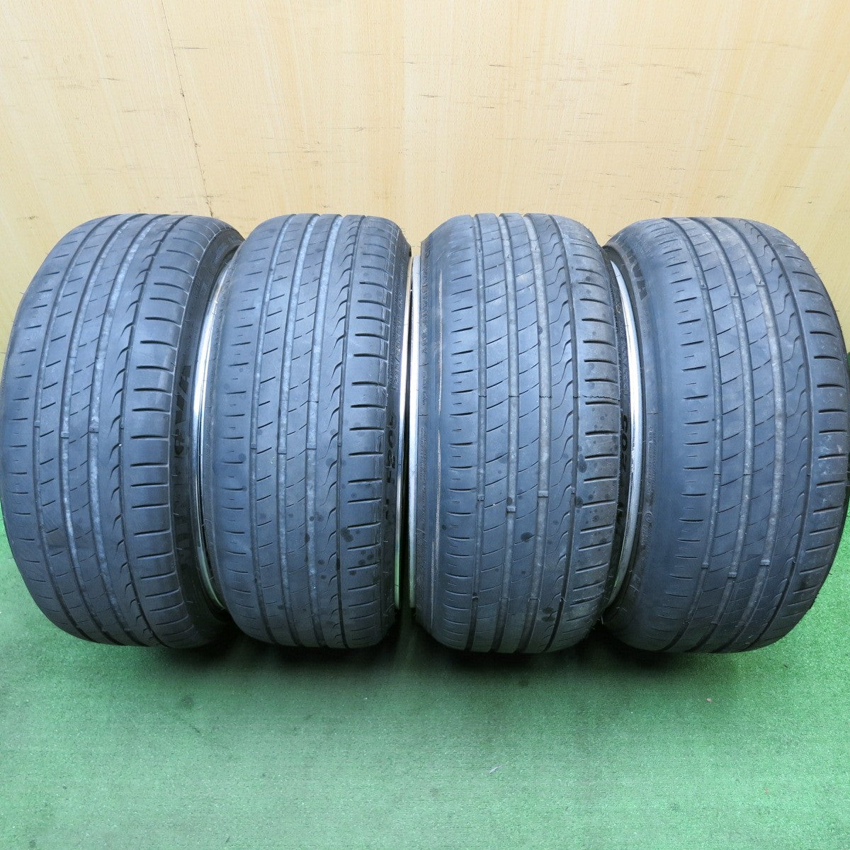 4本価格！22年★MAVERICK 110S SL CURL フランジ 215/35R19 225/35R19 ミネルバ ラジアル F205 マーベリック 19インチ PCD114.3/5H★5053101HAノ