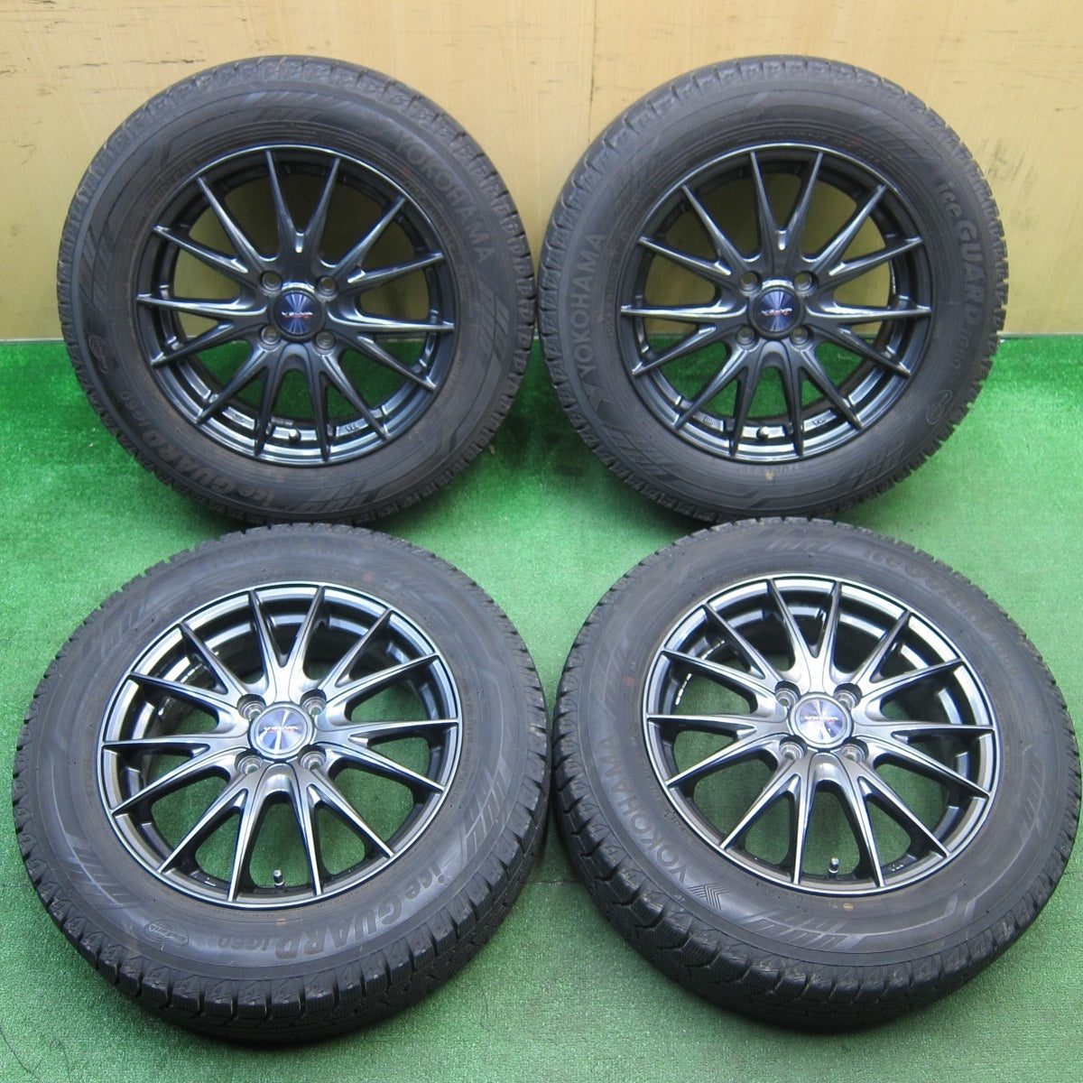 バリ溝！21年！9.5分★スタッドレス 185/65R15 ヨコハマ アイスガード iG60 VELVA SPORTZ ヴェルヴァ スポーツ 15インチ PCD100/4H★5031401TNス