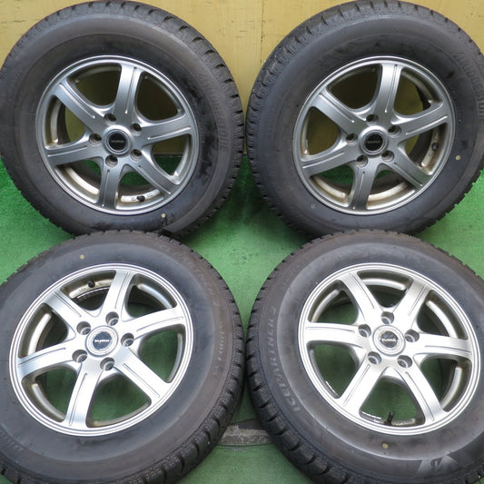 バリ溝！23年！9.5分★スタッドレス 205/65R15 ブリヂストン アイスパートナー2 FEID ZART/G6 BALMINUM 15インチ PCD114.3/5H★5073001NJス