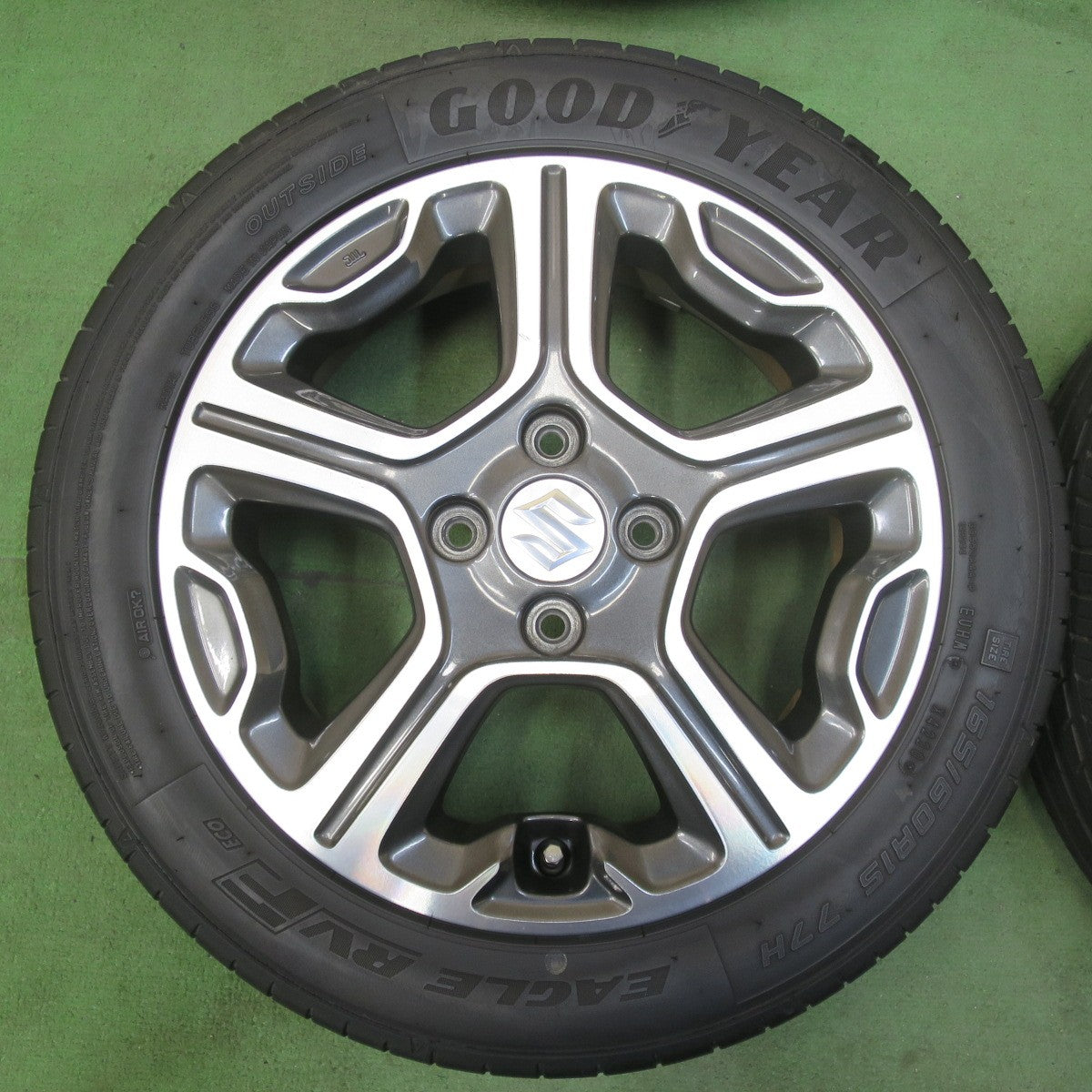 バリ溝！24年！ほぼ10分★スズキ MR31S ハスラー 純正 165/60R15 ヨコハマ BluEarth-ES ES32 グッドイヤー イーグル RVF ECO 15インチ PCD100/4H★5121306イノ