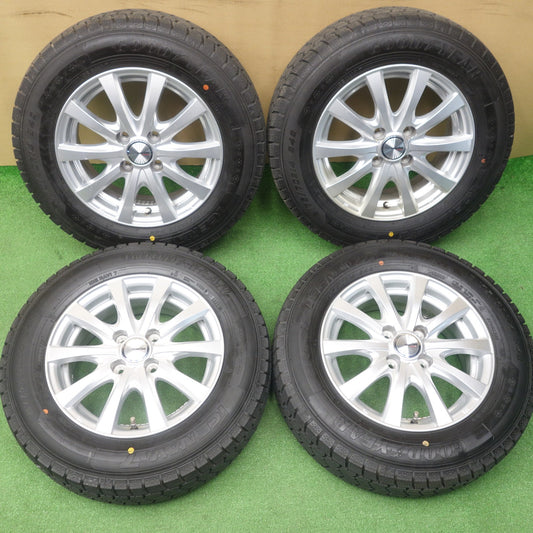 バリ溝！ほぼ10分★スタッドレス 175/70R14 グッドイヤー アイスナビ7 ravrion RS01 ラブリオン 14インチ PCD100/4H★6032702KTス