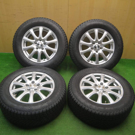 バリ溝！22年！キレイ！9.5分以上★スタッドレス 215/65R16 バイキング WINTECH WT6 SUV LAUFBAHN ラウフバーン 16インチ PCD114.3/5H★4121109Hス