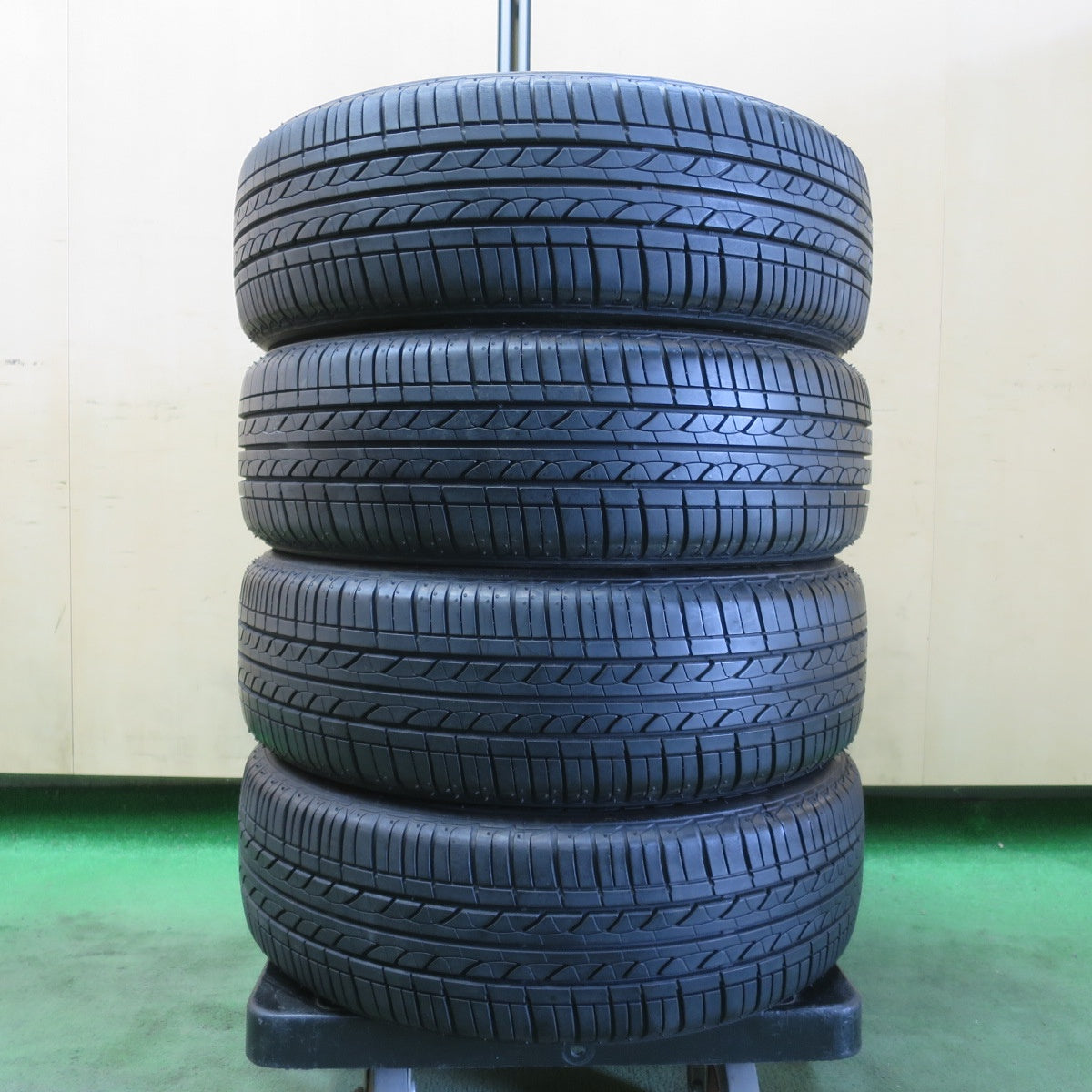 バリ溝！キレイ！9.5分以上★日産 ルークス スズキ パレット 純正 165/55R14 ブリヂストン B250 14インチ PCD100/4H★6042712イノ