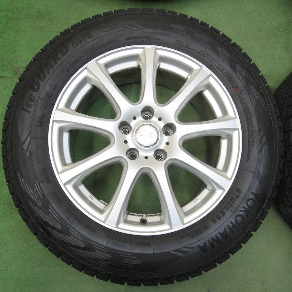 バリ溝！9.5分★スタッドレス 225/65R17 ヨコハマ アイスガード G075 DUFACT デュファクト 17インチ PCD114.3/5H★5102407イス