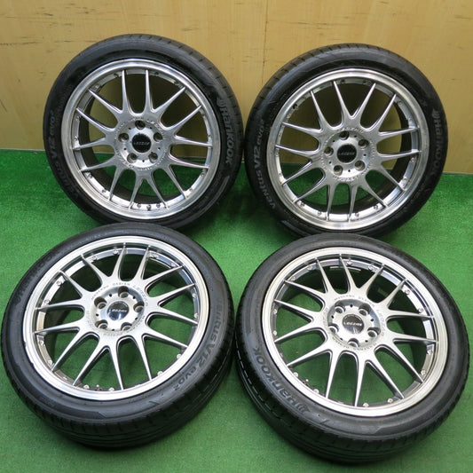 4本価格！22年★LEGZAS MODERNO DESIGN Stich 215/45R18 ハンコック VENTUS V12 evo2 シュティッヒ レグザス 18インチ PCD114.3/5H★5122507HAノ