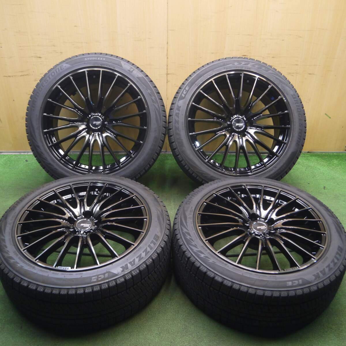 バリ溝！21年！綺麗！9.5分★Blikker SSRⅢ 245/45R19 スタッドレス ブリヂストン ブリザック アイス PCD114.3/5H★4031911Hス