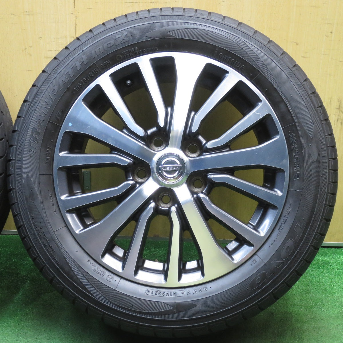 バリ溝！21年！9分★日産 C26 セレナ ハイウェイスター 純正 195/60R16 トーヨー トランパス MPZ 16インチ PCD114.3/5H★5062301NJノ